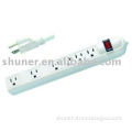 6-way shuner power strip with surge protector
